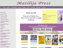 Tablet Screenshot of matilijapress.com